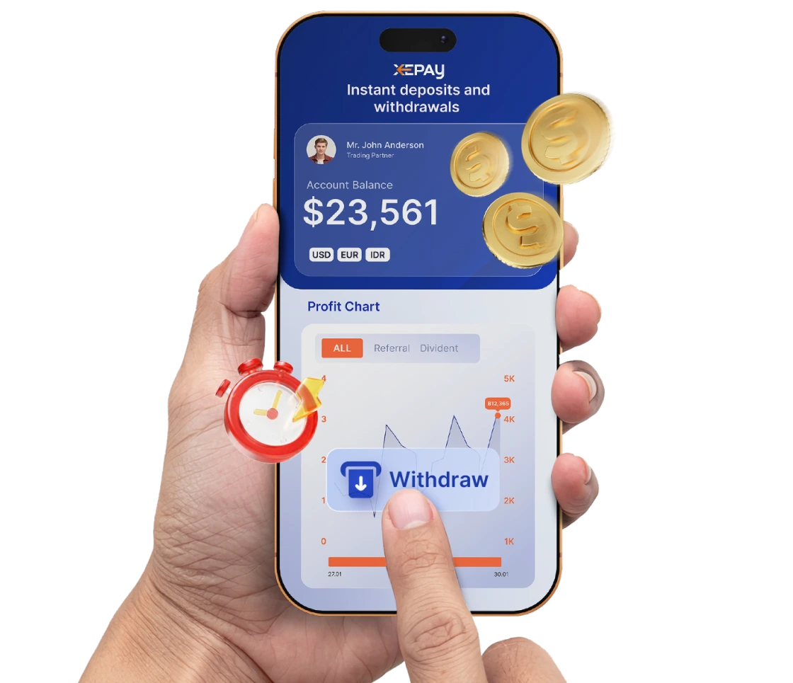 Instant Deposits & Withdrawals